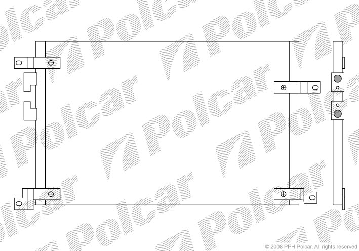 1408K8C1 Polcar Радіатори кондиціонерів